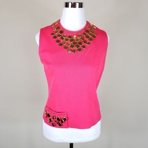 SOPHISTICATED MISS Vintage 60's Embellished Top